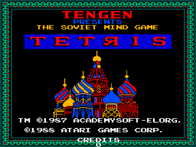 Vs. Tetris Title Screen